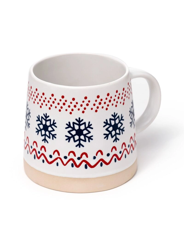 Stoneware Mug Christmas Snowflake
