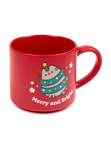 Large Porcelain Mug Christmas Pusheen the Cat