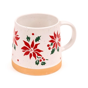 Stoneware Mug Poinsettia