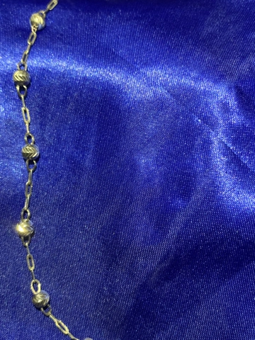 Beaded silver necklace