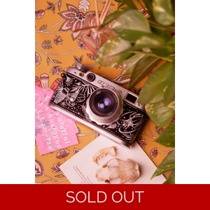 Film camera, camera, analog camera, waist level finder, custom camera, custom painted camera, replacement leather, replacement leather for film camera, film camera replacement leather, camera replacement leather, 35 mm, 120 mm, 35 mm camera, disposable camera, film camera accessories, fed2, fed 2, fed camera, fake leica, rangefinder camera