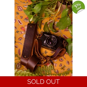 genuine leather handmade camera strap