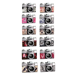 Custom replacement leather skin for Zenit E Soviet film camera, handcrafted from recycled materials.