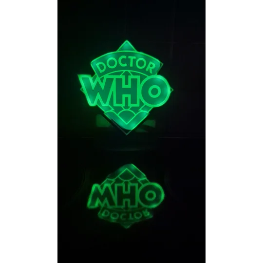 Multi-coloured Doctor Who Logo Light (USB)