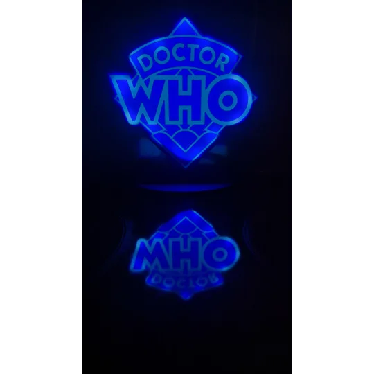 Multi-coloured Doctor Who Logo Light (USB)
