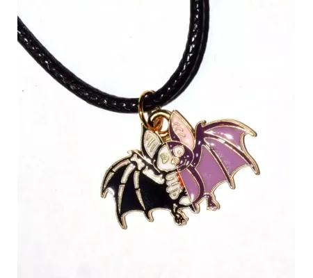 Bat 1/2 skeleton Necklace