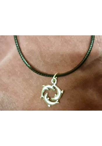 Dolphin necklace and earring set