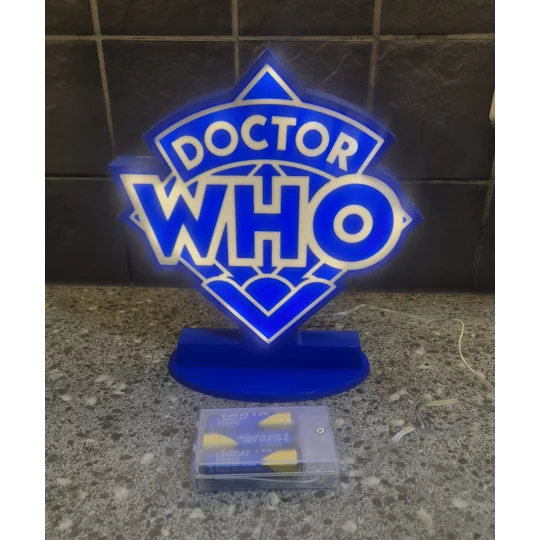 Doctor Who Logo Light