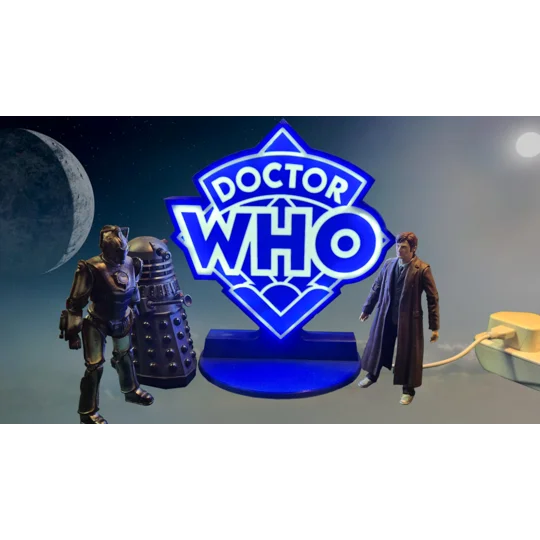 Doctor Who Logo Light