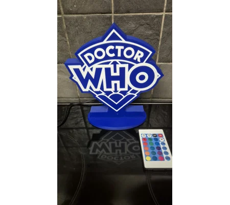 Multi-coloured Doctor Who Logo Light (USB)
