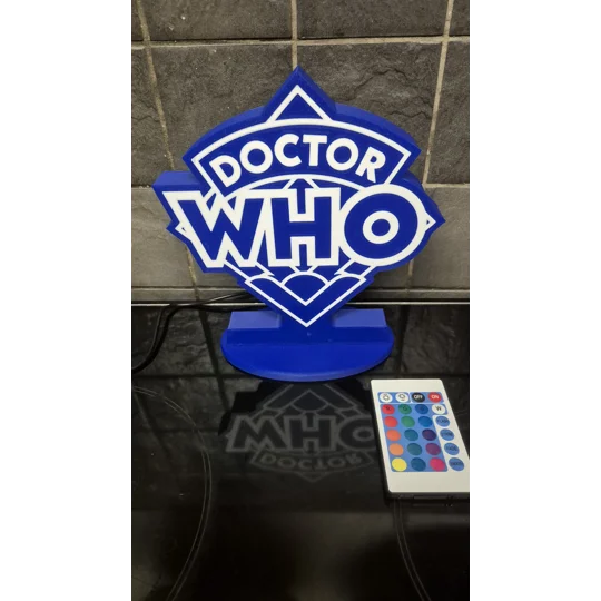 Multi-coloured Doctor Who Logo Light (USB)