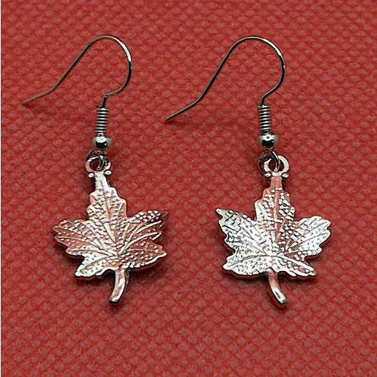 Rose Gold Leaf Earrinngs