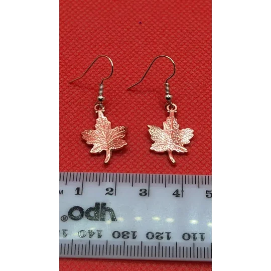Rose Gold Leaf Earrinngs