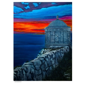 Mussendem Temple. Sunset