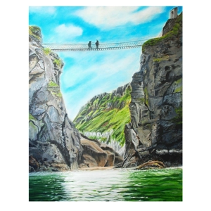 Carrick a Rede rope bridge.