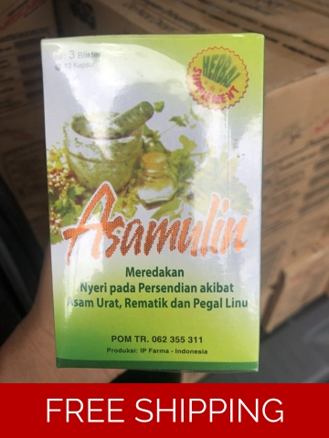 10 BOX ASAMULIN FOR uric acid, rheumatism, rheumatic pain ORIGINAL