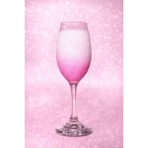Pink Sugar Ombré Wine Glass