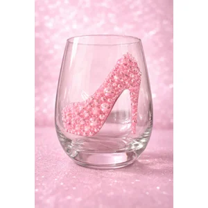 Pink Stiletto Glam Glass