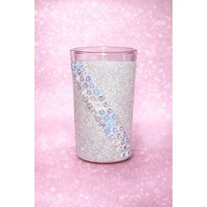 Pearl Glitter/Rhinestone Shot Glass
