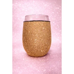 Golden Glam Stemless Wine Glass