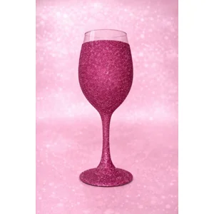 Berry Bling Glitter Wine Glass