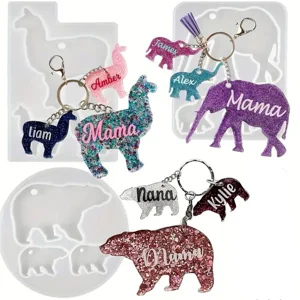 Personalized Animal Family Keychains