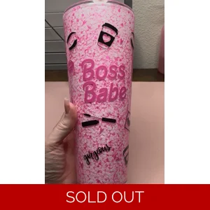 Boss Babe Snow Globe 24 oz Tumbler