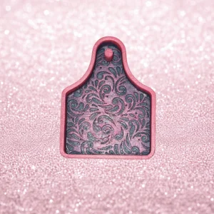 Leather Work Cow Tag