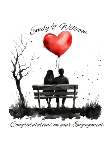 Engagement / Couple on Bench