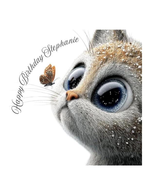 Kitten and Butterfly