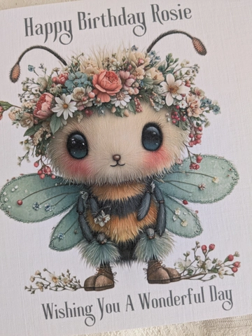 Bee with Flower Tiara