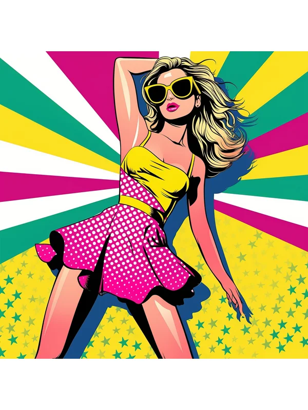 Retro Pop Art Girl
