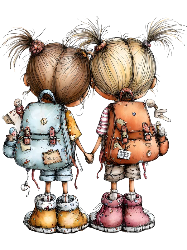 Best Friends with Backpacks