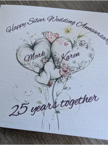 25th Silver Wedding Anniversary