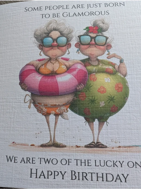 Funny Old Ladies on the Beach
