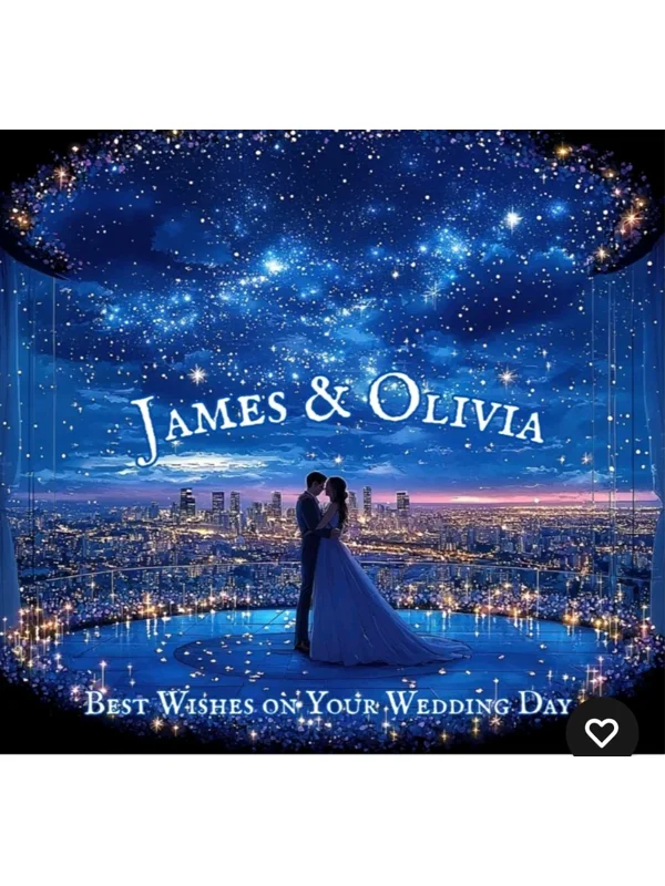 Bride & Groom City Skyline