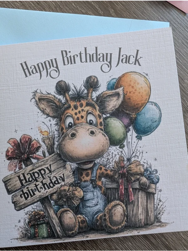 Birthday Giraffe