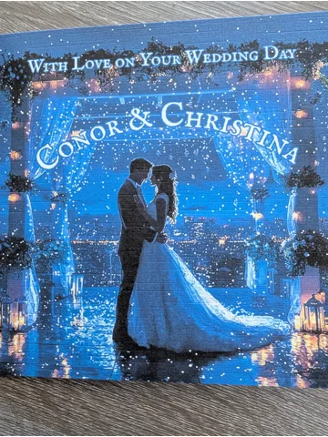 Bride & Groom Starry Night Sky