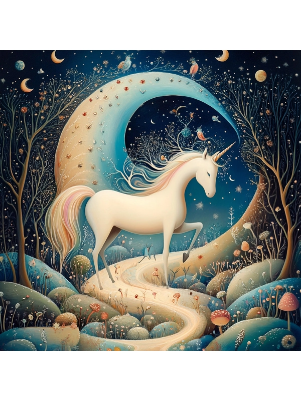 Enchanted White Unicorn
