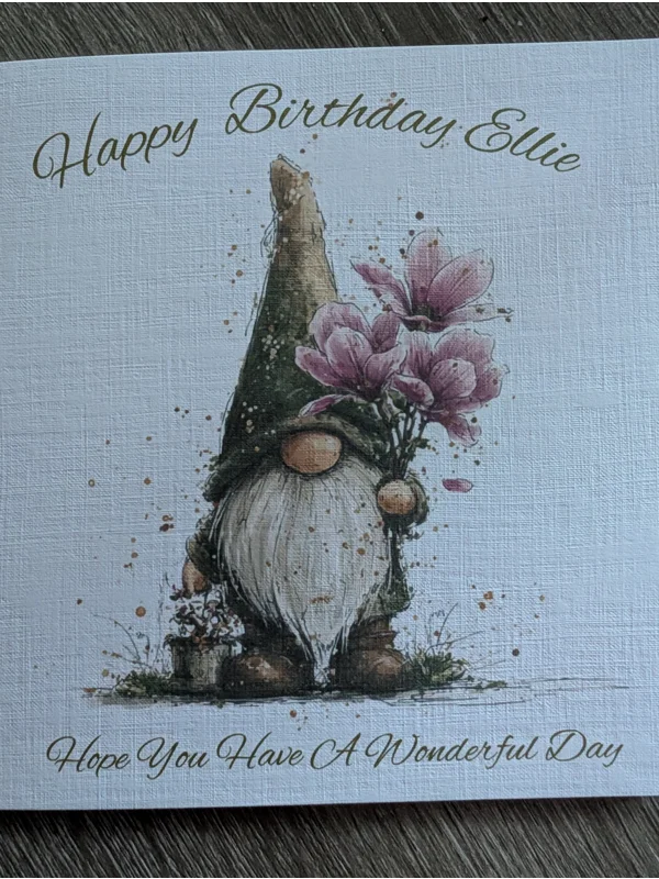 Gnome /Gonk & Flowers