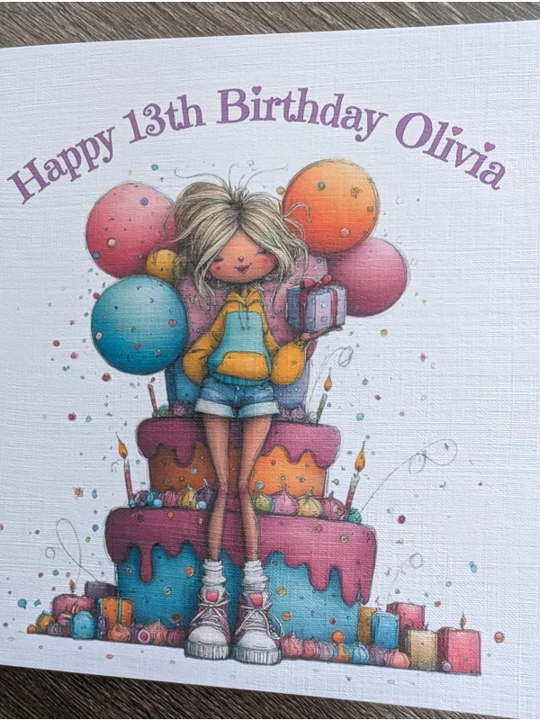 Quirky Girl and Cake