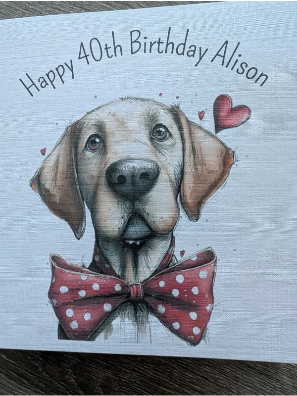 Labrador with a Bow Tie