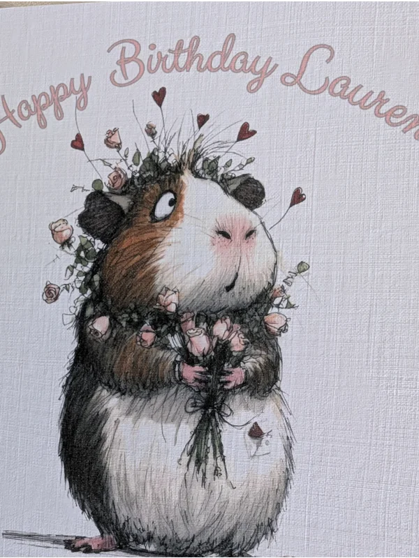 Guinea Pig - Flowers