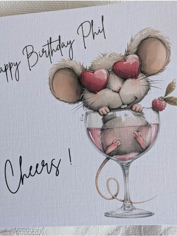 Mouse in a Wine Glass