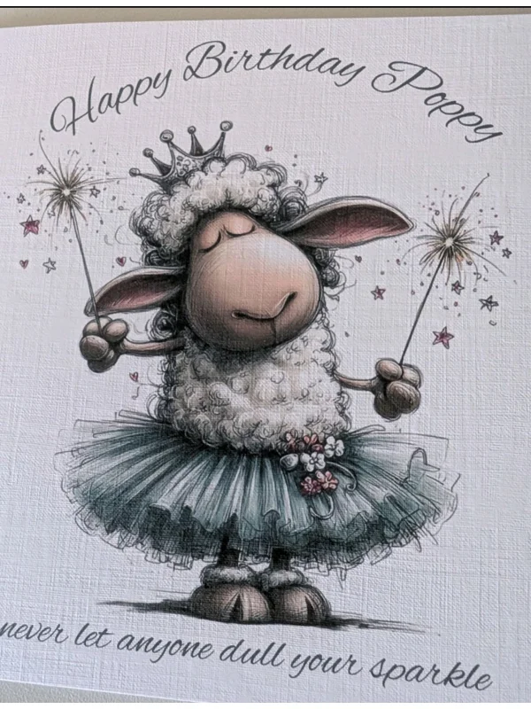 Lamb in a Tutu with Sparklers