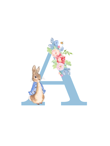 Blue Peter Rabbit Initial