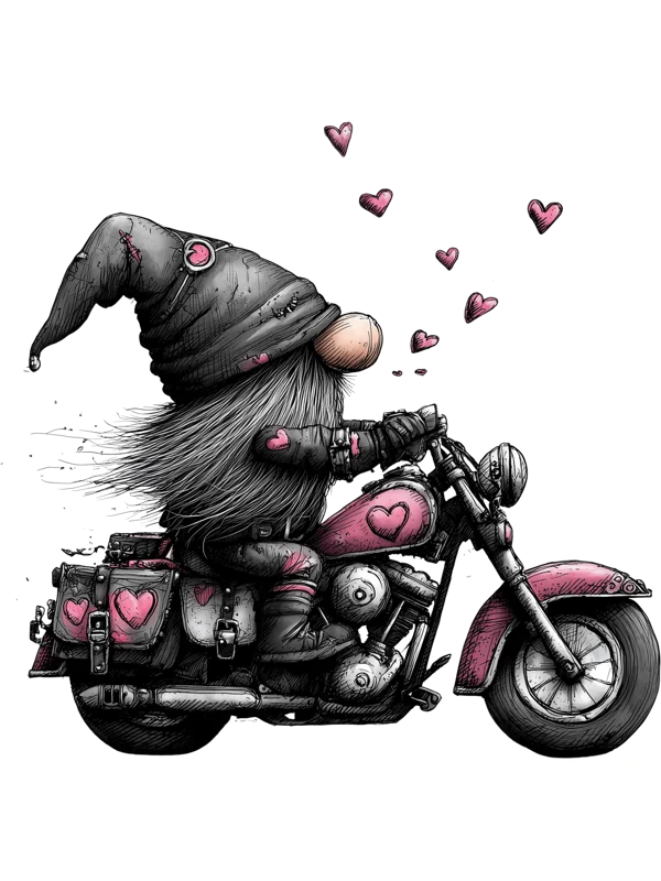 Black Gnome / Gonk on a Bike
