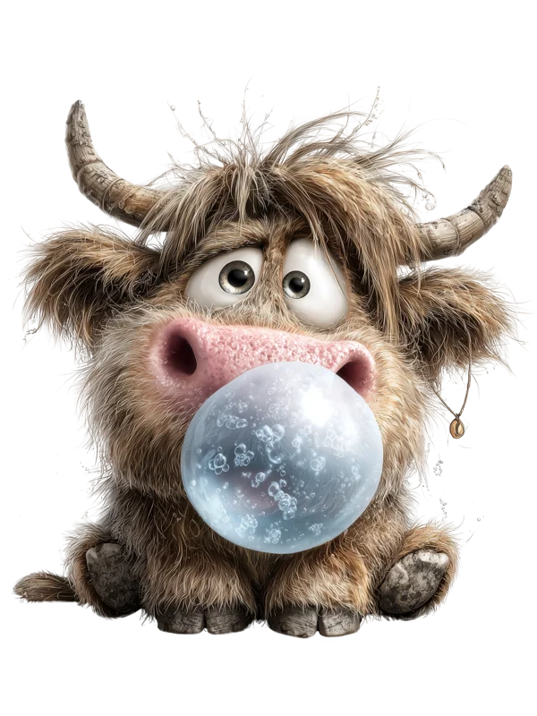 Bubblegum Highland Cow