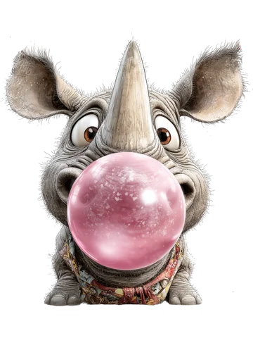 Bubble Gum Rhino
