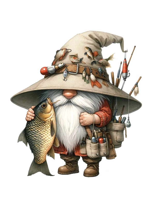 Fishing gnome